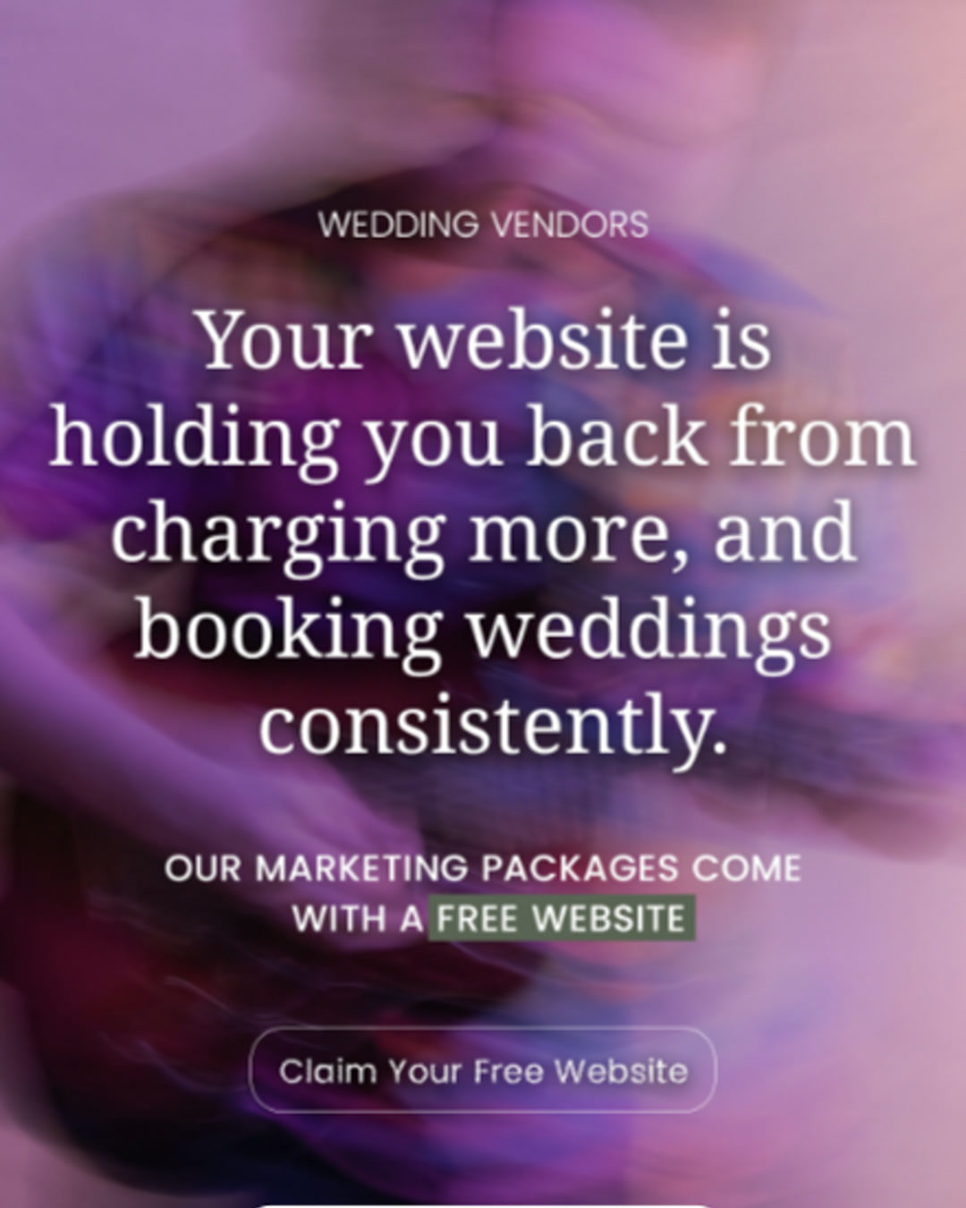TailorMade Weddings paid social ad creative 2