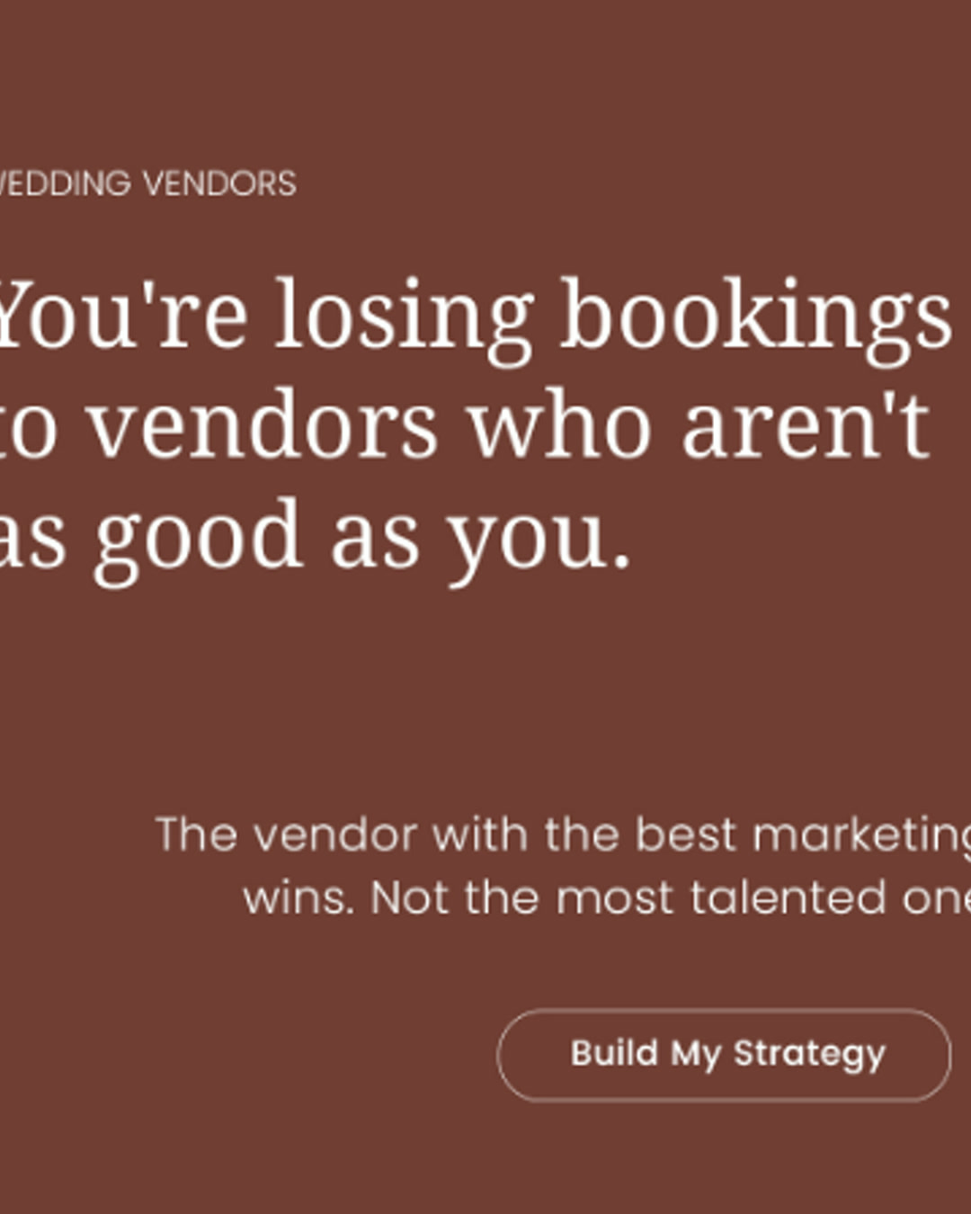 TailorMade Weddings paid social ad creative 3
