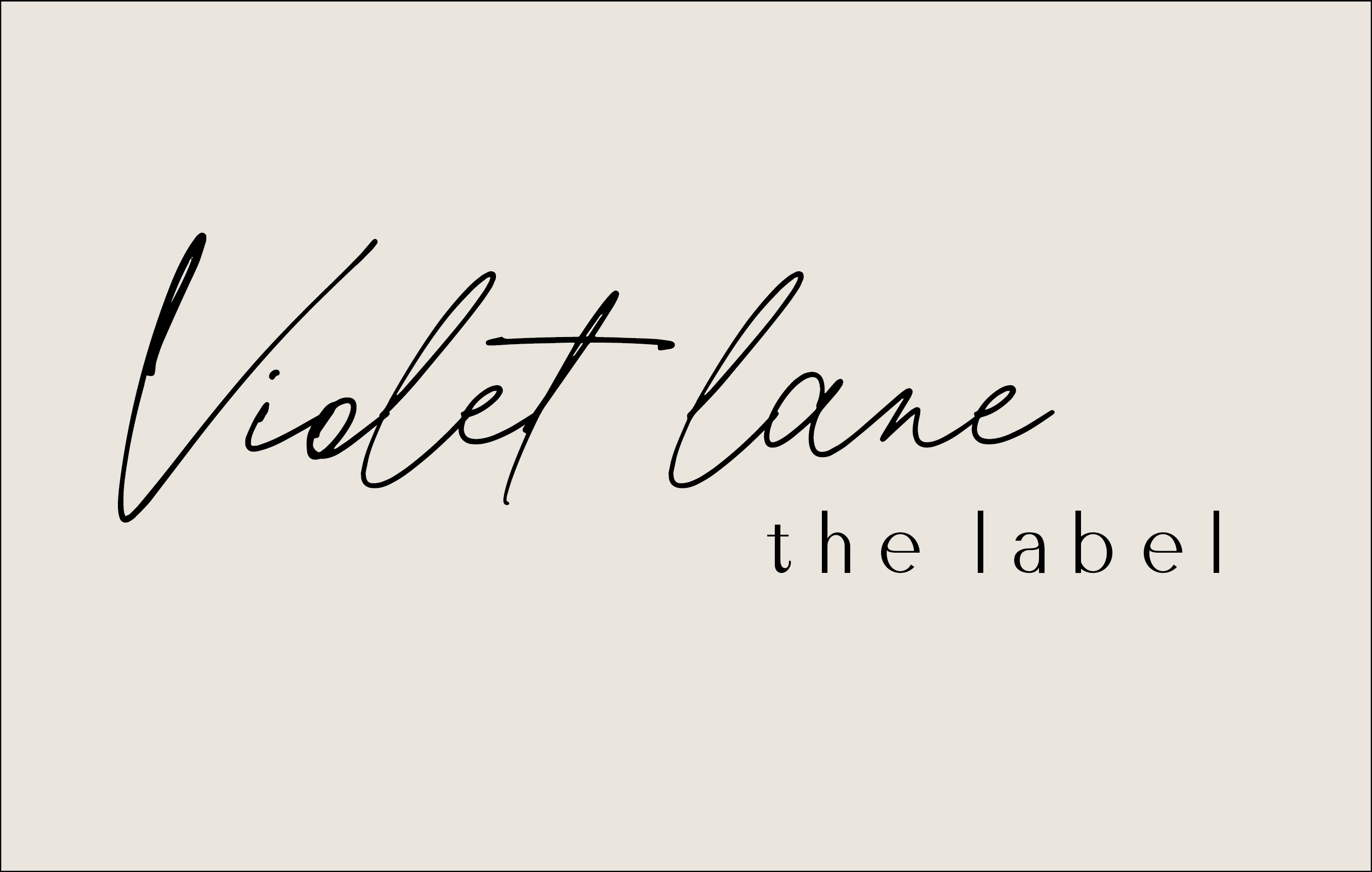 Violet Lane the Label logo